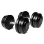 Kroon FDS-04 Rubberen Dumbbells 24kg set