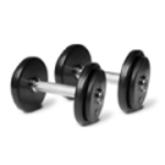 Kroon FDS-04 Rubberen Dumbbells 4kg set