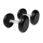 Kroon FDS-04 Rubberen Dumbbells 6kg set